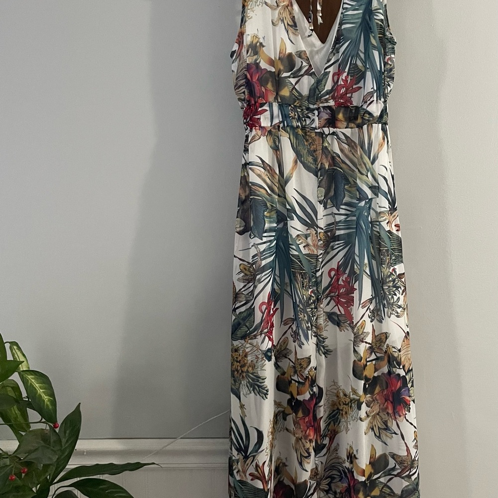 Tropical Hawaiian Maxi Dress